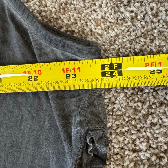 POL Women's Size Medium Side Slit Fringed Sleeveless Cowl Neck Top Grunge Y2K - Picture 10 of 11